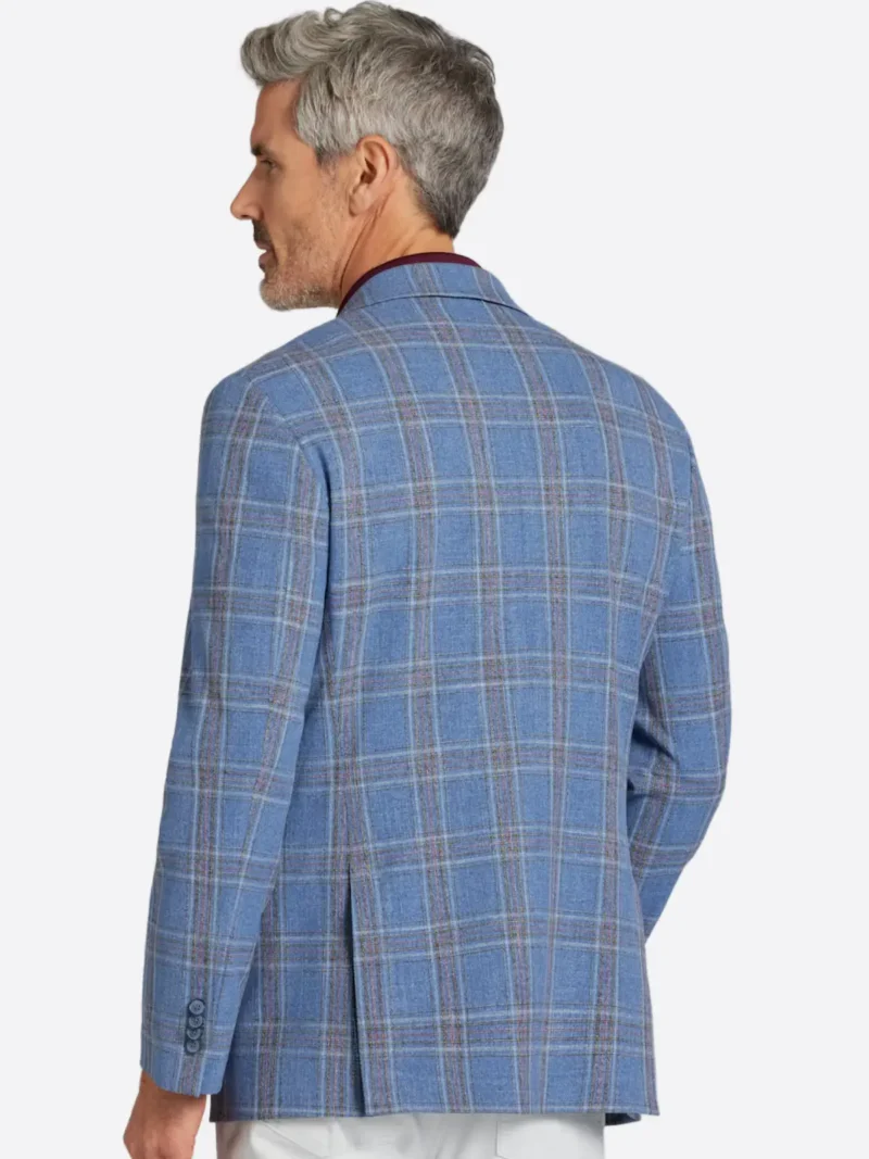 Shop The SuitsHeritage Men's Blue Plaid Relaxed Fit Sport Coat