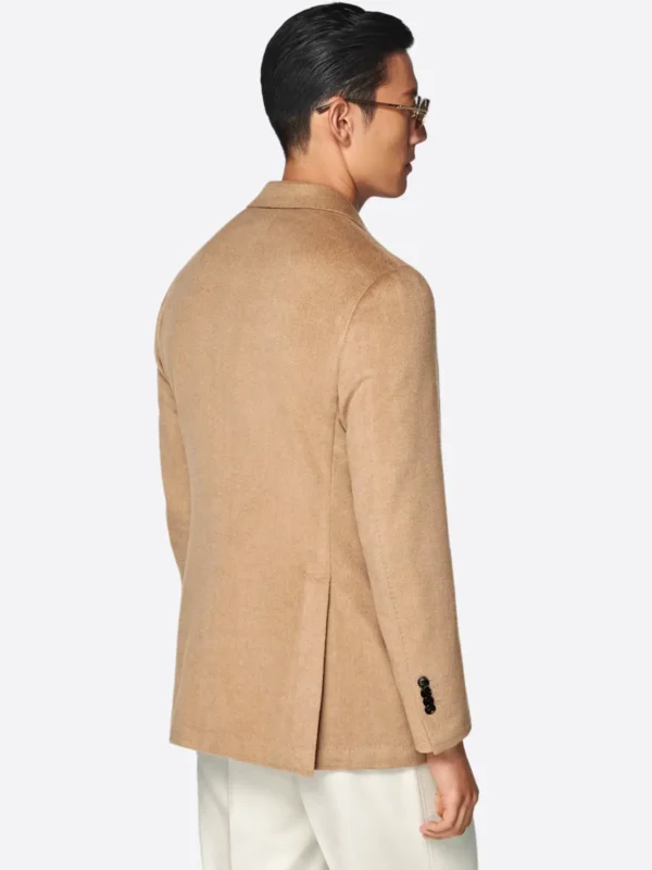 Shop The SuitsHeritage Men’s Camel Solid Double Breasted Tailored Fit Blazer