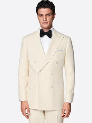 Shop The SuitsHeritage Men’s Cream Double Breasted Slim Fit 2 Piece Tuxedo
