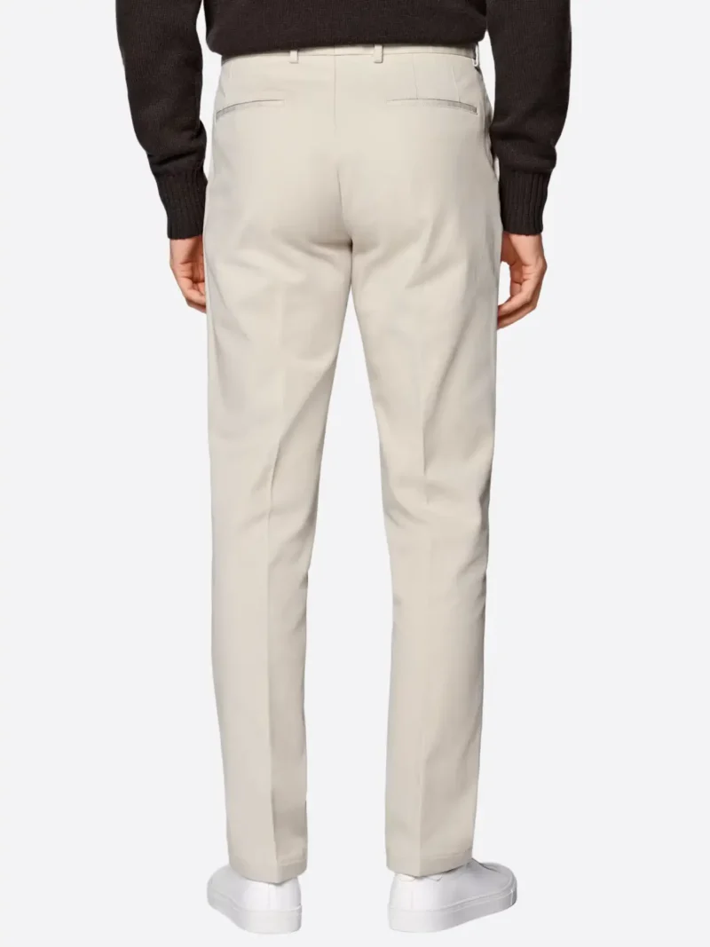 Shop The SuitsHeritage Men's Cream Slim Fit Chinos