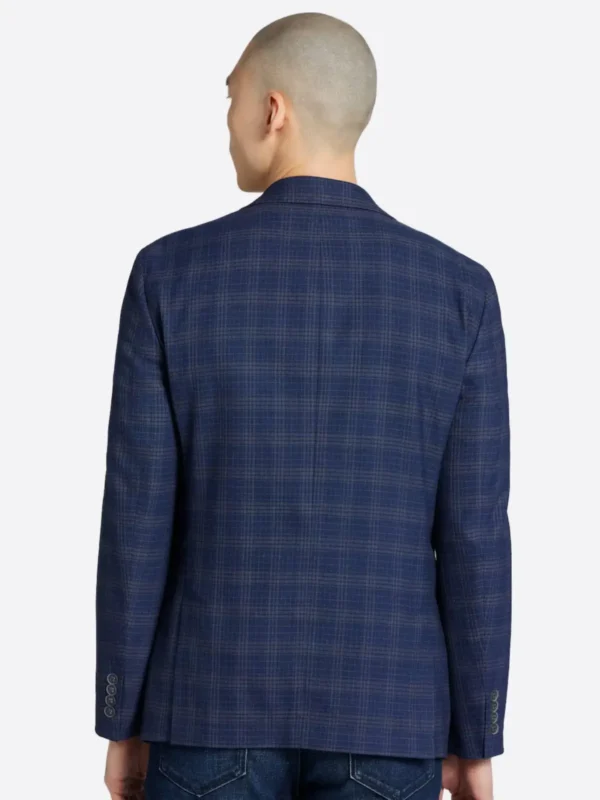 Shop The SuitsHeritage Men's Check Dark Blue Slim Fit Sport Coat