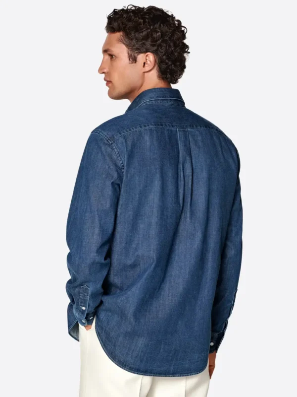 Shop The SuitsHeritage Men's Denim Dark Blue Casual Shirt
