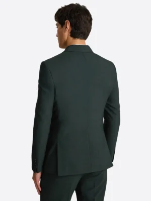 Shop The SuitsHeritage Men’s Solid Dark Green Double Breasted Slim Fit 2 Piece Suit