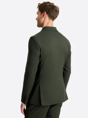 Shop The SuitsHeritage Men’s Solid Dark Green Double Breasted Regular Fit 2 Piece Suit