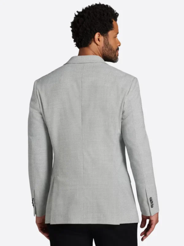 Shop The SuitsHeritage Men's Houndstooth Grey Slim Fit Sport Coat