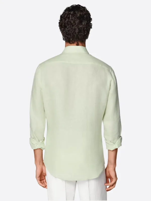 Shop The SuitsHeritage Men's Solid Light Green Cotton Shirt