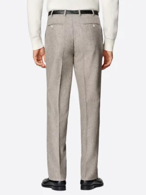 Shop The SuitsHeritage Men's Light Grey Straight Fit Pant