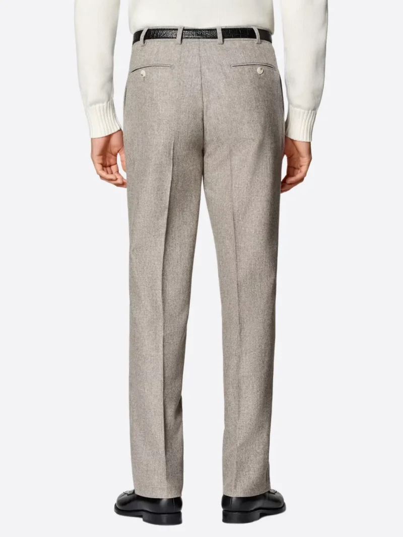 Shop The SuitsHeritage Men's Light Grey Straight Fit Pant