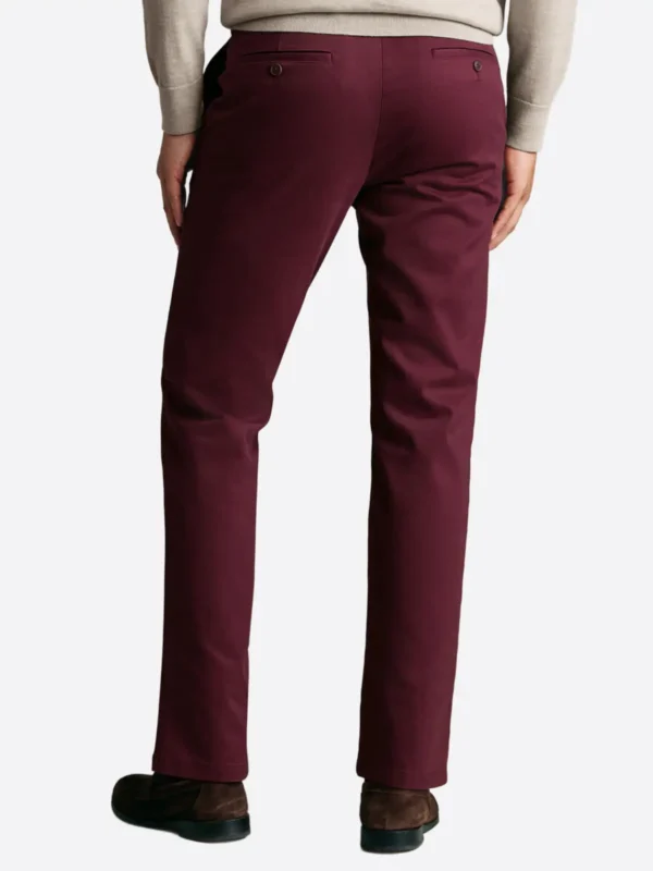 Shop The SuitsHeritage Men's Maroon Straight Fit Cotton Pant