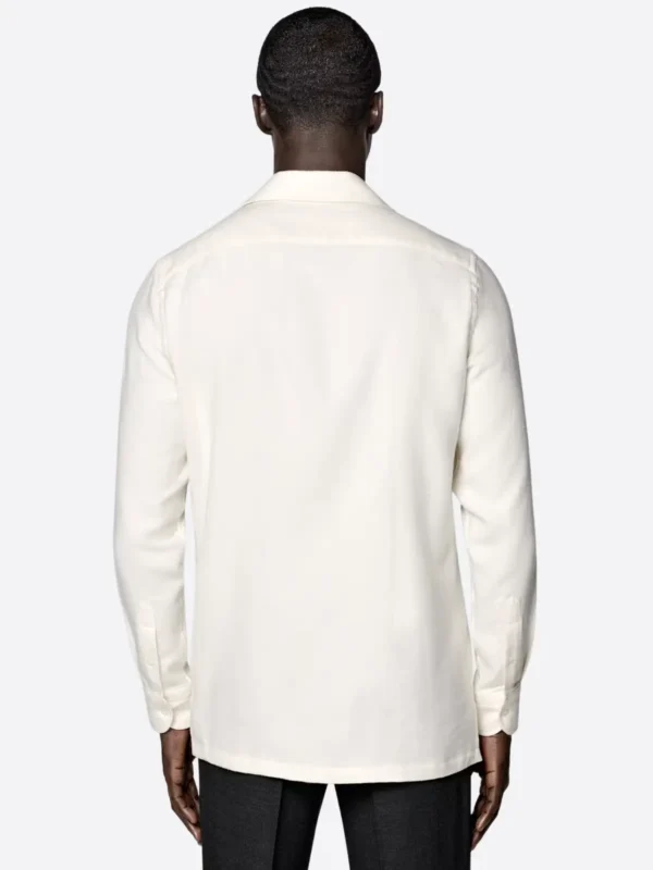 Shop The SuitsHeritage Men's Solid Off White Cotton Shirt