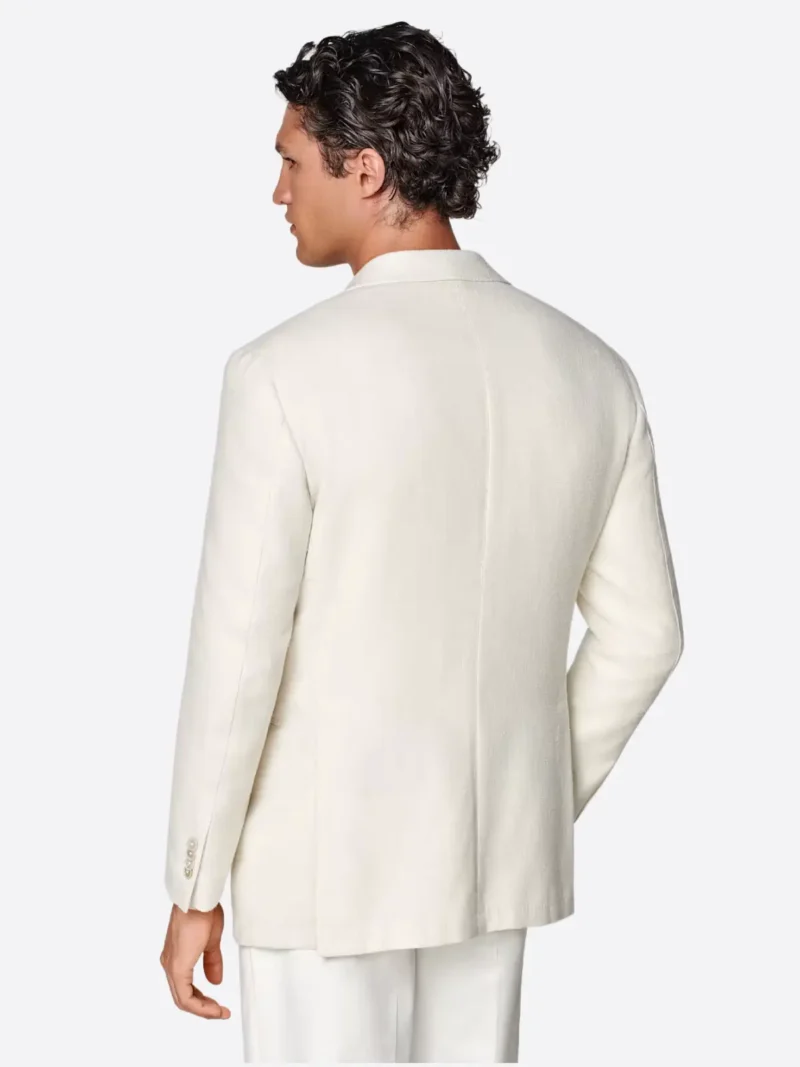 Shop The SuitsHeritage Men’s Off White Solid Tailored Fit Blazer