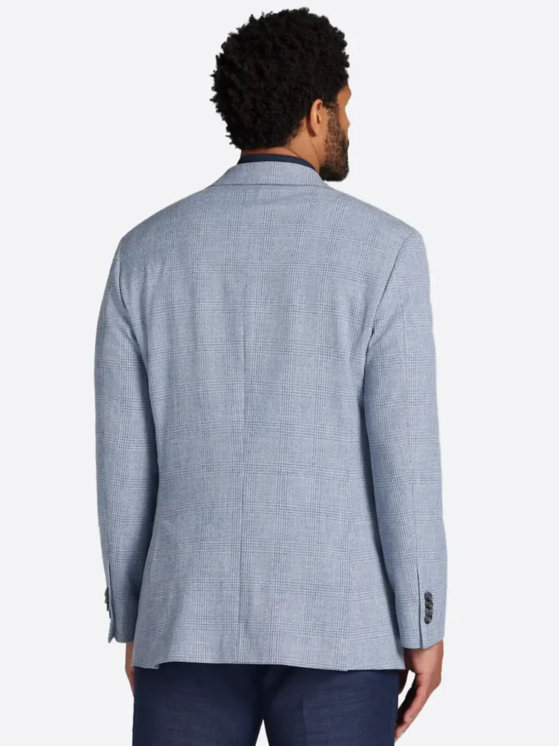 Shop The SuitsHeritage Men's Plaid Sky Blue Slim Fit Sport Coat