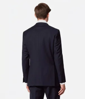 Shop The Suit Heritage Men's Dark Navy Twill Slim Fit 3 Piece Suits