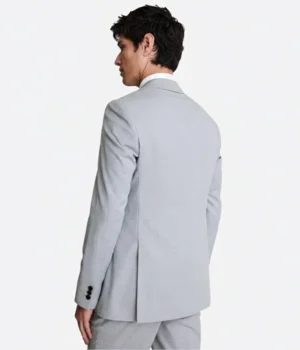 Shop The Suit Heritage Men's Plaid Light Grey Regular Fit 3 Piece Suit