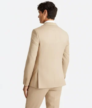 Shop The Suit Heritage Men’s Solid Camel Slim Fit 3 Piece Suit