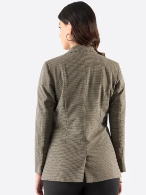 Shop The SuitsHeritage Women's Check Beige Tailored Fit Blazer