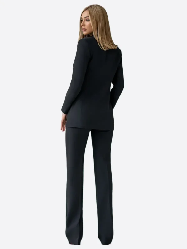 Shop The SuitsHeritage Women’s Black Regular Fit 3 Piece Suit