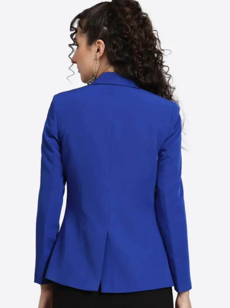 Shop The SuitsHeritage Women's Solid Blue Tailored Fit Blazer