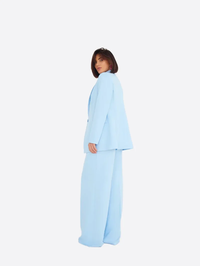 Shop The SuitsHeritage Women’s Blue Solid Oversized 3 Piece Suit