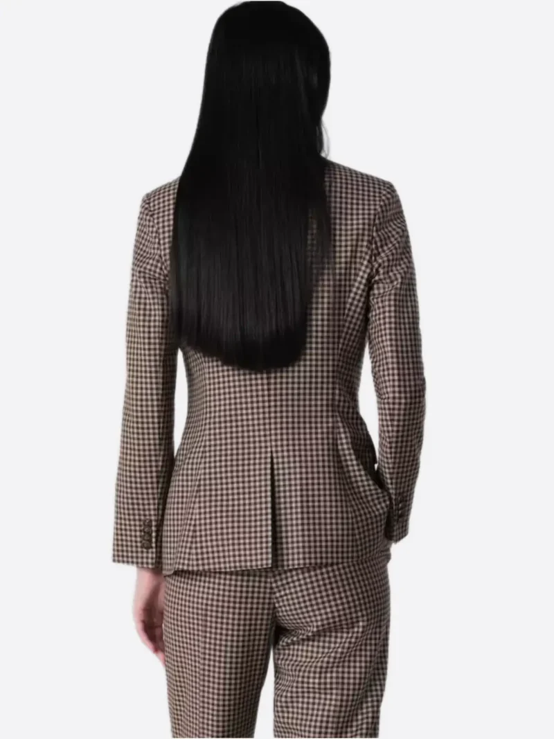 Shop The SuitsHeritage Women’s Brown Check Big & Tall 2 Piece Suit