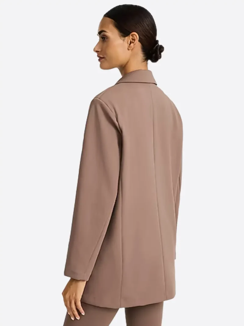 Shop The SuitsHeritage Women's Solid Brown Double Breasted Relaxed Fit Blazer