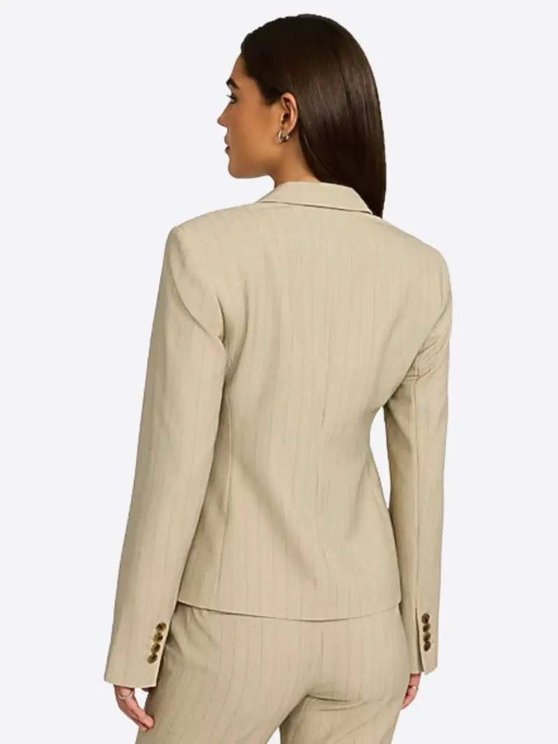 Shop The SuitsHeritage Women's Pinstripe Camel Slim Fit Blazer