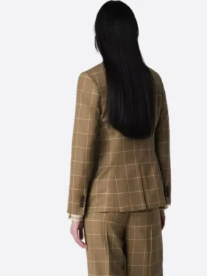 Shop The SuitsHeritage Women’s Check Brown Big & Tall 2 Piece Suit