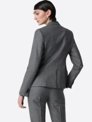 Shop The SuitsHeritage Women’s Check Dark Grey Regular Fit 2 Piece Suit