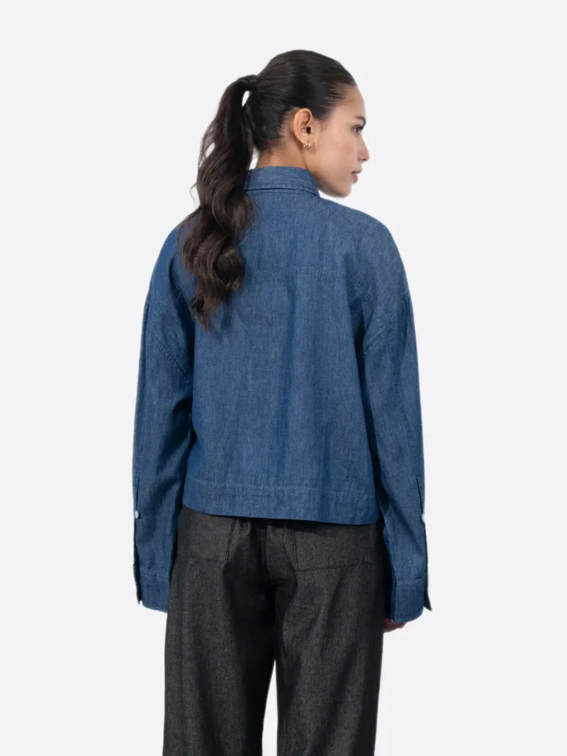 Shop The SuitsHeritage Women's Denim Crop Oversized Shirt