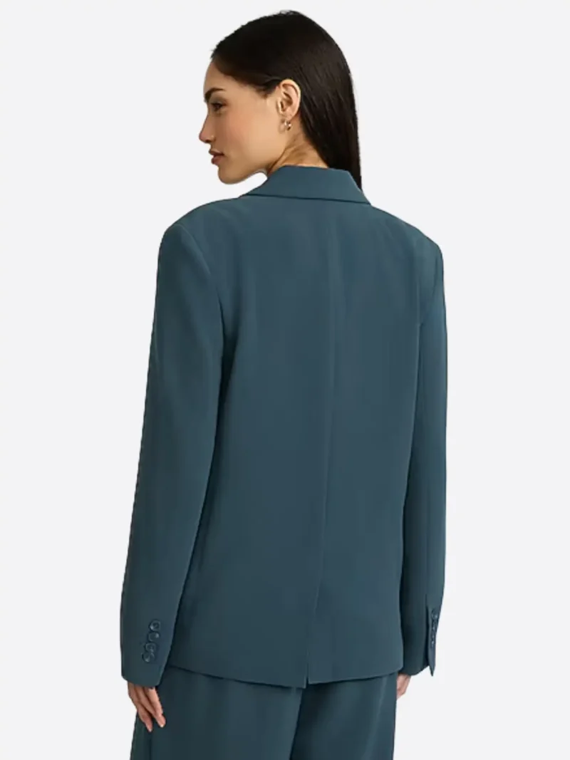 Shop The SuitsHeritage Women's Solid Dark Green Relaxed Fit Blazer