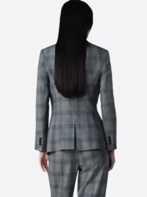 Shop The SuitsHeritage Women’s Dark Grey Check Big & Tall 2 Piece Suit