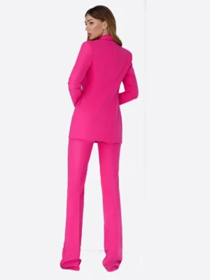 Shop The SuitsHeritage Women’s Solid Dark Pink Relaxed Fit 3 Piece Suit