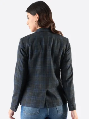 Shop The SuitsHeritage Women's Check Grey Tailored Fit Blazer