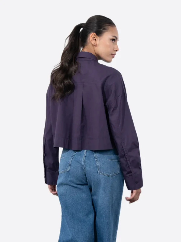 Shop The SuitsHeritage Women's Solid Purple Regular Fit Shirt