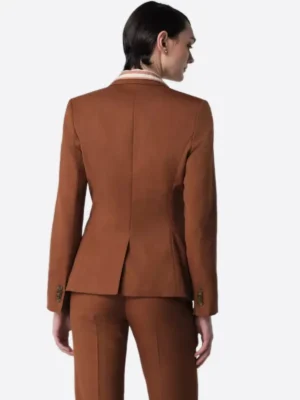 Shop The SuitsHeritage Women’s Solid Orange Slim Fit 2 Piece Suit