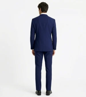 Shop the Brighton Cotton Solid Blue Suit