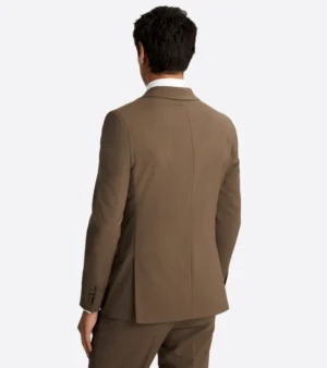 Shop the Harrington Wool Plaid Dark Camel Suit