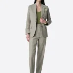 SuitsHeritage Women’s Beige Solid Big & Tall 2 Piece Suit