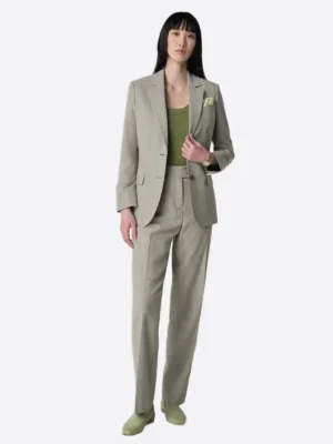SuitsHeritage Women’s Beige Solid Big & Tall 2 Piece Suit