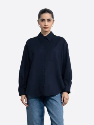 SuitsHeritage Women's Black Regular Fit Shirt