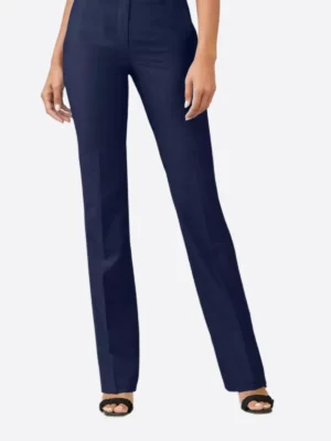 SuitsHeritage Women’s Dark Blue Solid Slim Fit 2 Piece Suit Pant