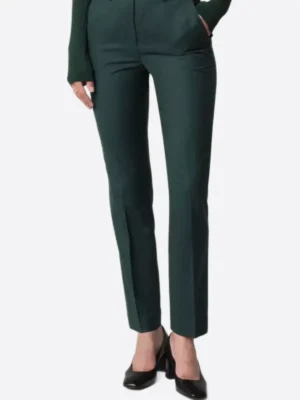 SuitsHeritage Women’s Green Solid Slim Fit 2 Piece Suit PAnt