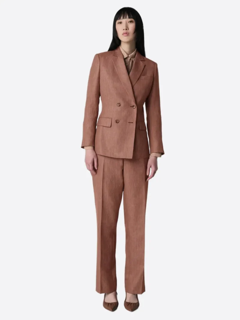 SuitsHeritage Women’s Orange Double Breasted Big & Tall 2 Piece Suit
