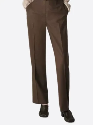 SuitsHeritage Women’s Solid Brown Big & Tall 2 Piece Suit Pant