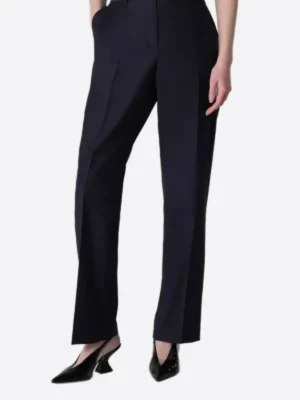 Women's Solid Single Breasted Two Piece Suit Pant