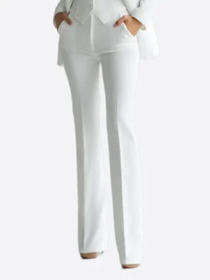 SuitsHeritage Women’s White Regular Fit 3 Piece Suit Pant