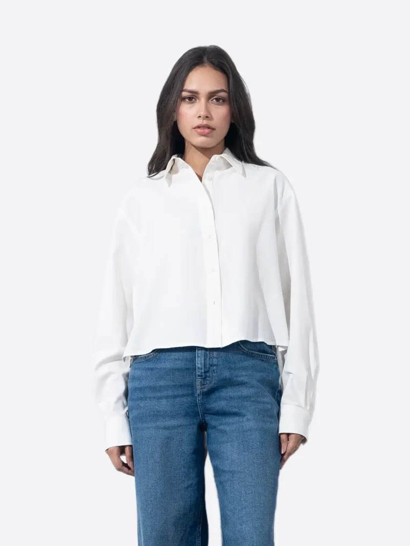 SuitsHeritage Women's White Regular Fit Shirt
