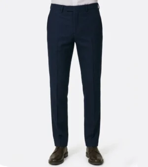 Ashford Cotton Donegal Navy Suit Pant