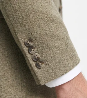 Bellington Tweed Textured Beige Suit Cuff