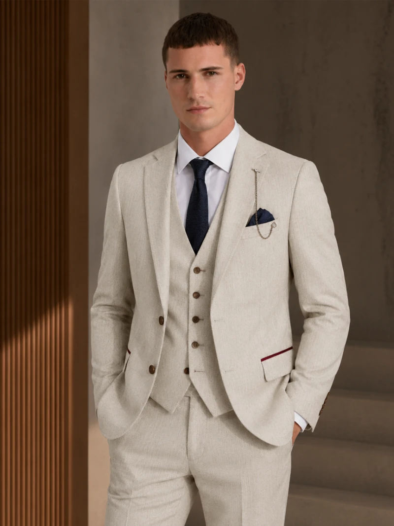 Bellington Tweed Twill Cream Suit